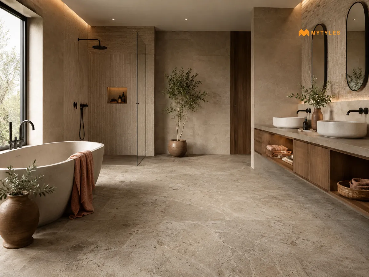 Earthy and Stone-Look Porcelain Tiles
